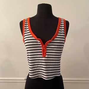 Primark striped crop top.